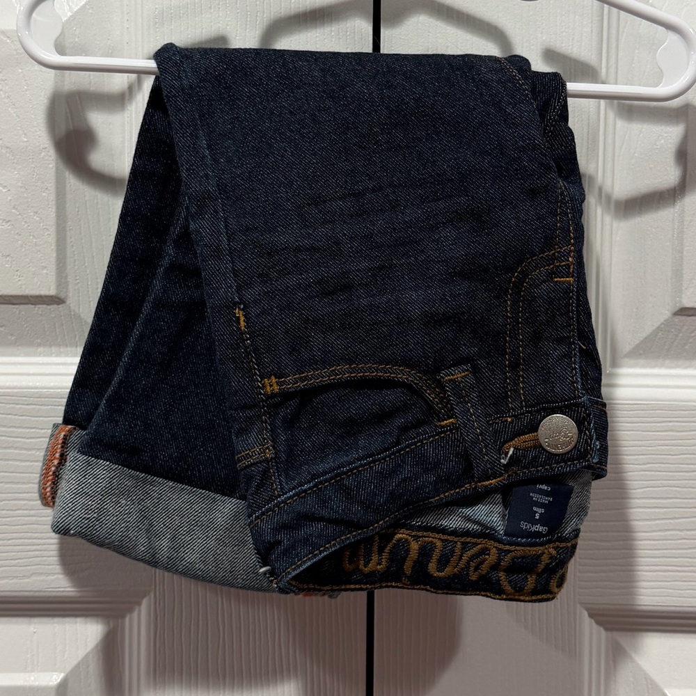 GAP Dark Indigo Kids Jeans with Roll Cuff
